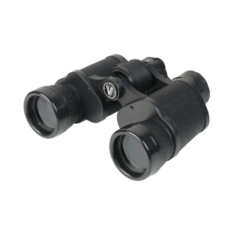 Бинокль Veber Classic БПШЦ 8x40 VL черный, кожа - диагональный вид сверху