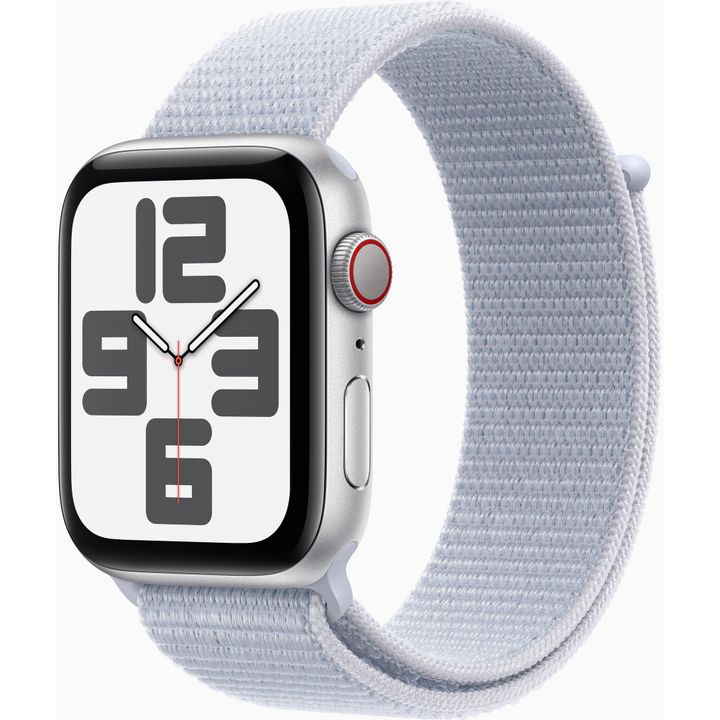 Умные часы Apple Watch SE 2 44мм Silver Aluminum Case с Blue Cloud Sport Loop