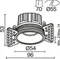 Точечный светильник Round DL058-7W2.7K-TRS-W Maytoni