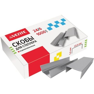 Скобы для степлера № 24/6 deVENTE до 30л 4141304