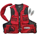 Жилет страховочный Badger Aqua Sport рыбаловный HFM-302-RED до 120кг -
