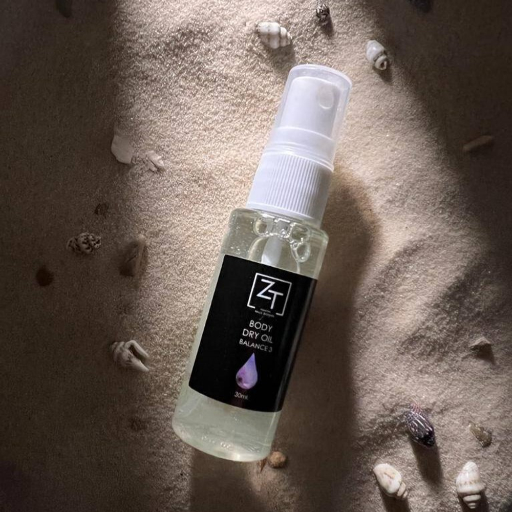 ZT Сухое масло для рук с мерцанием "Fragrance 3" 30 мл.