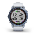 Умные часы Garmin Fenix 7X Sapphire Solar Титан Mineral Blue DLC с ремешком из белого камня 51 мм