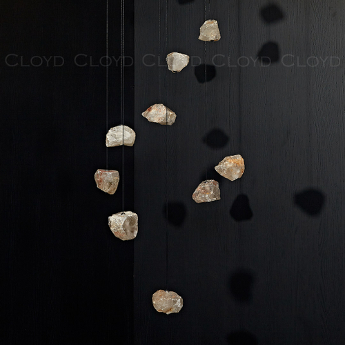 Подвесной светильник Cloyd NIXUS P1 / Ø8 см - кварц - латунь (арт.12624)