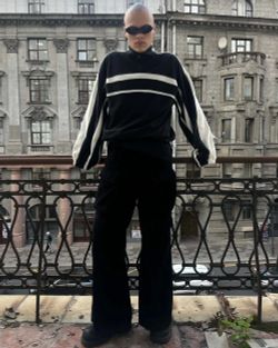 Толстовка Zip-up Fleece молочно-черная