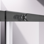 Душевая дверь Слим-Н (Slim-N) VDS-4SN140CLGM, 1400, вороненая сталь, стекло прозрачное,
