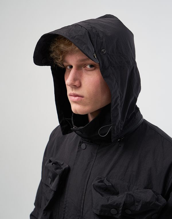 Куртка We Don’t Care Swiss M70 Crinkle Nylon Jacket Black - фото 5