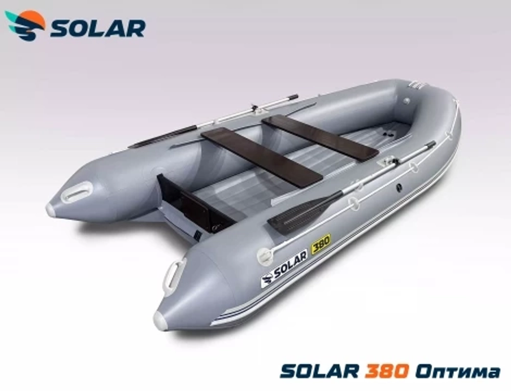 Лодка надувная моторная solar-380 к (оптима)