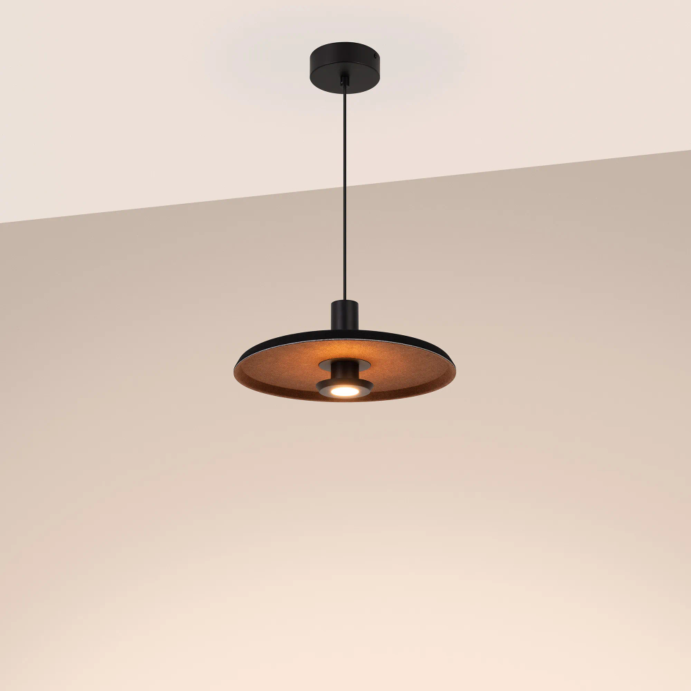 Светильник SP-KOTARO-R350-12W Warm2700 (BK-CF, 36 deg, 230V, TRIAC) (Arlight, IP20 Фетр, 3 года) 057231