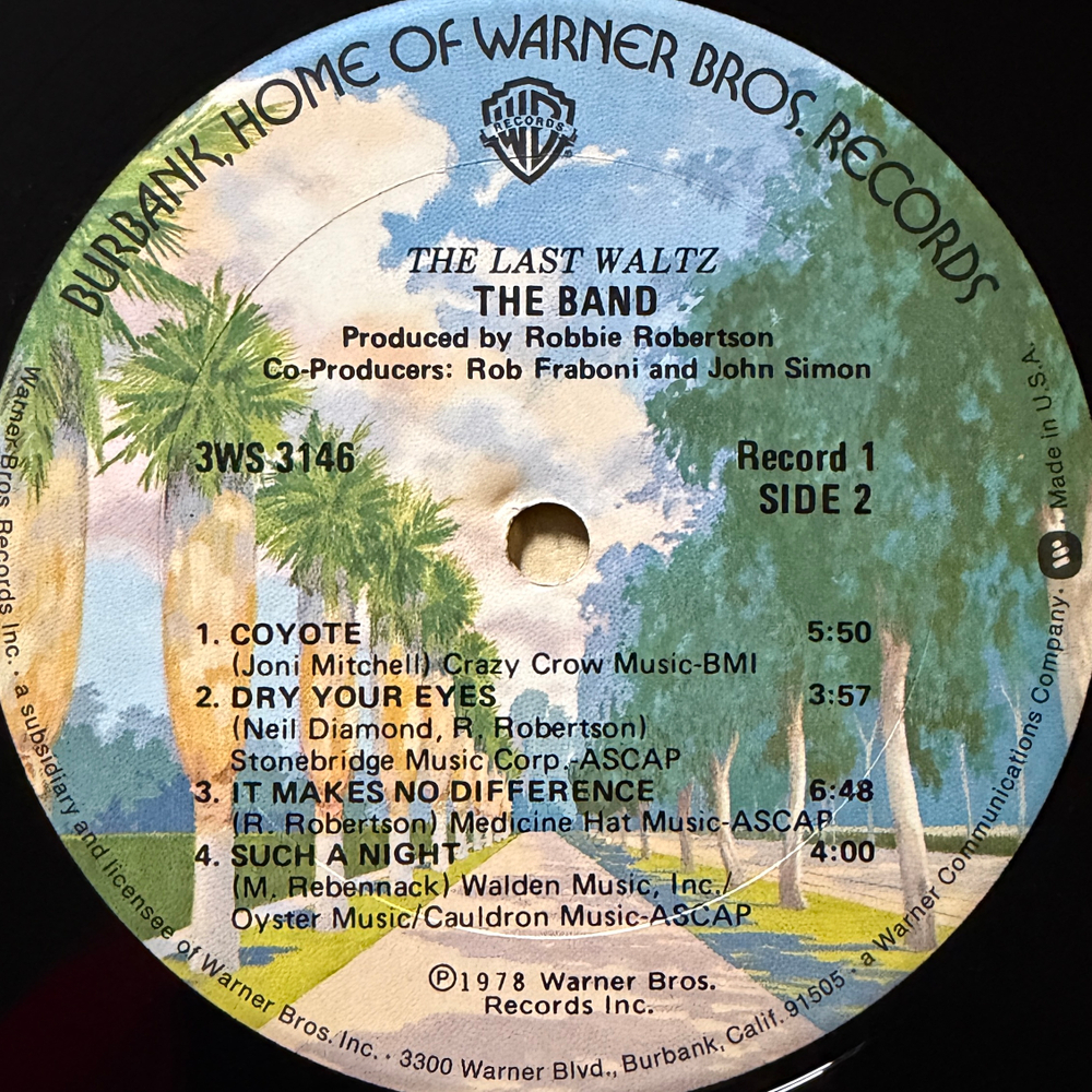 The Band ‎– The Last Waltz 3LP (США 1978г.)