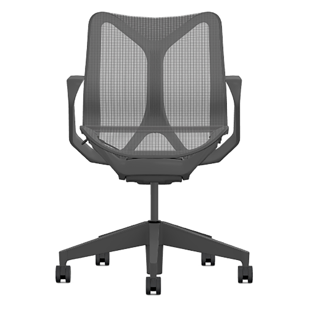 Кресло Herman Miller Cosm, низкая спинка, цвет Graphite, нерегулируемые подлокотники