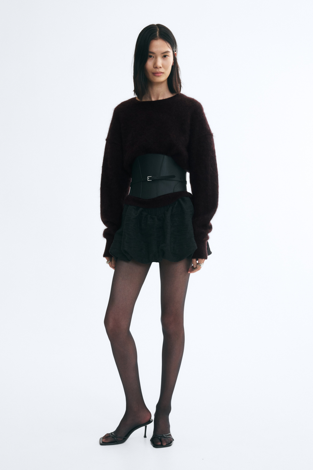 Шерстяной джемпер — короткая модель - H&M