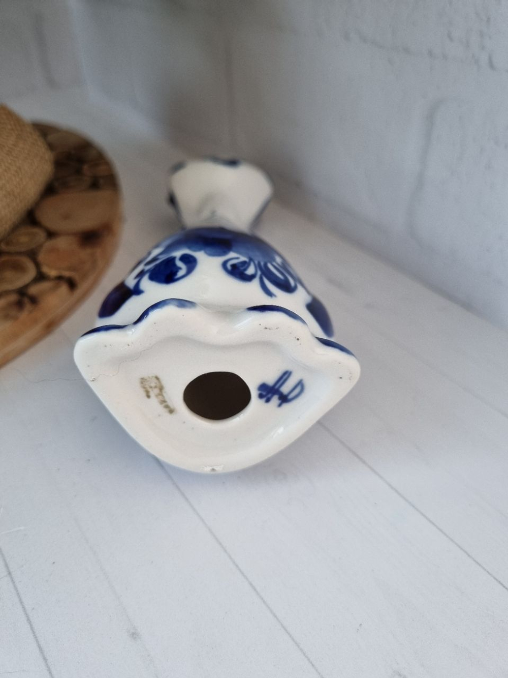 Кот фигурка гжель