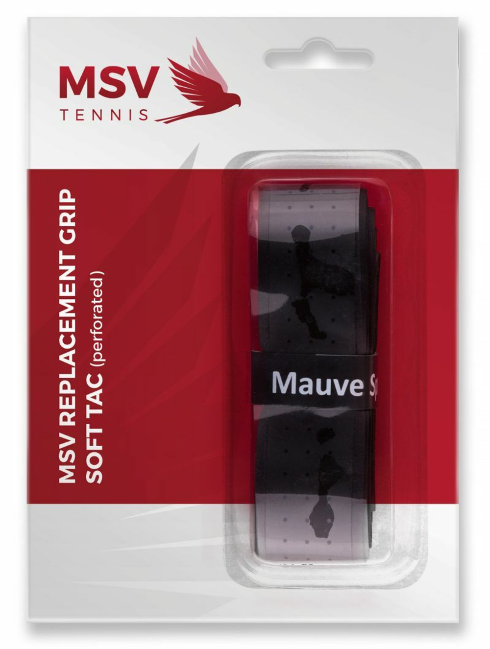 Теннисные намотки базовые MSV Soft Tac Perforated 1P - черный