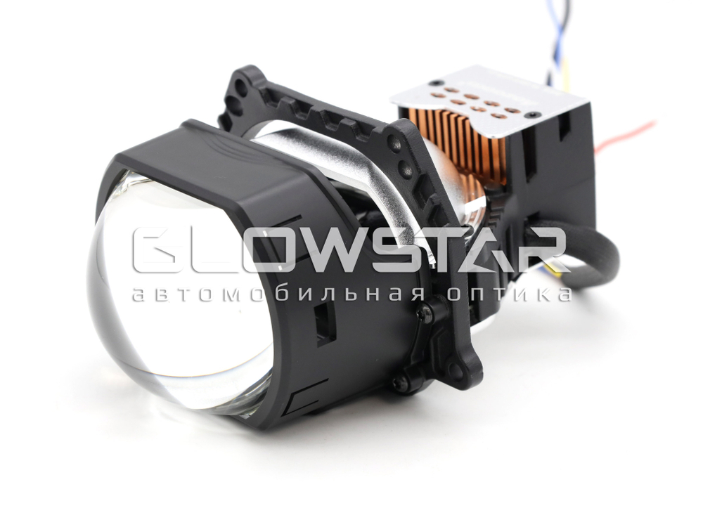 Aozoom BiLed+Laser AAPD 17L с лазером (прямоугольные) 61W/77W, 12V, 6 Поколение, 3.0 дюйма (комплект, 2шт)
