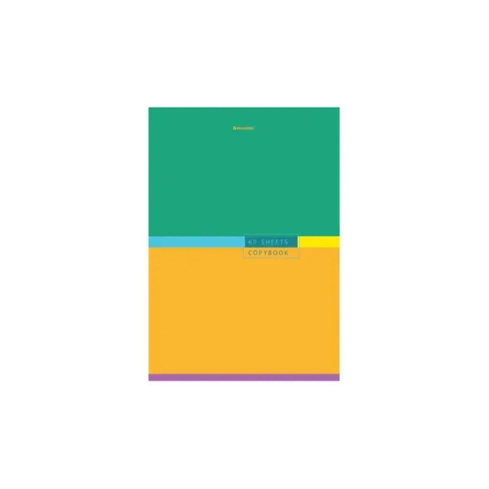 Тетрадь А-4 80л. клетка BRAUBERG обложка картон,"Color" Mix, 404043