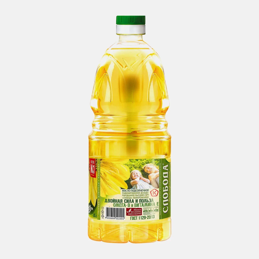Масло подсолнечное Слобода 1.8л