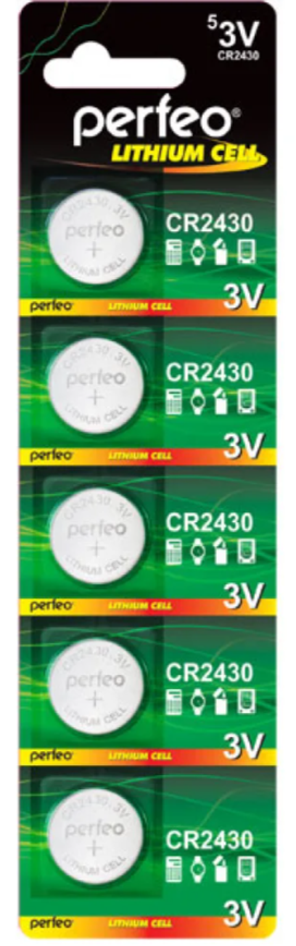 Perfeo CR2430/5BL Lithium Cell