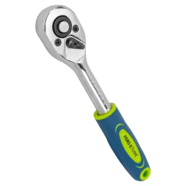 Трещотка реверсивная с резиновой ручкой 1/4''(L-150мм, 24зуб) FORSandTUNE FORSandTUNE-80222