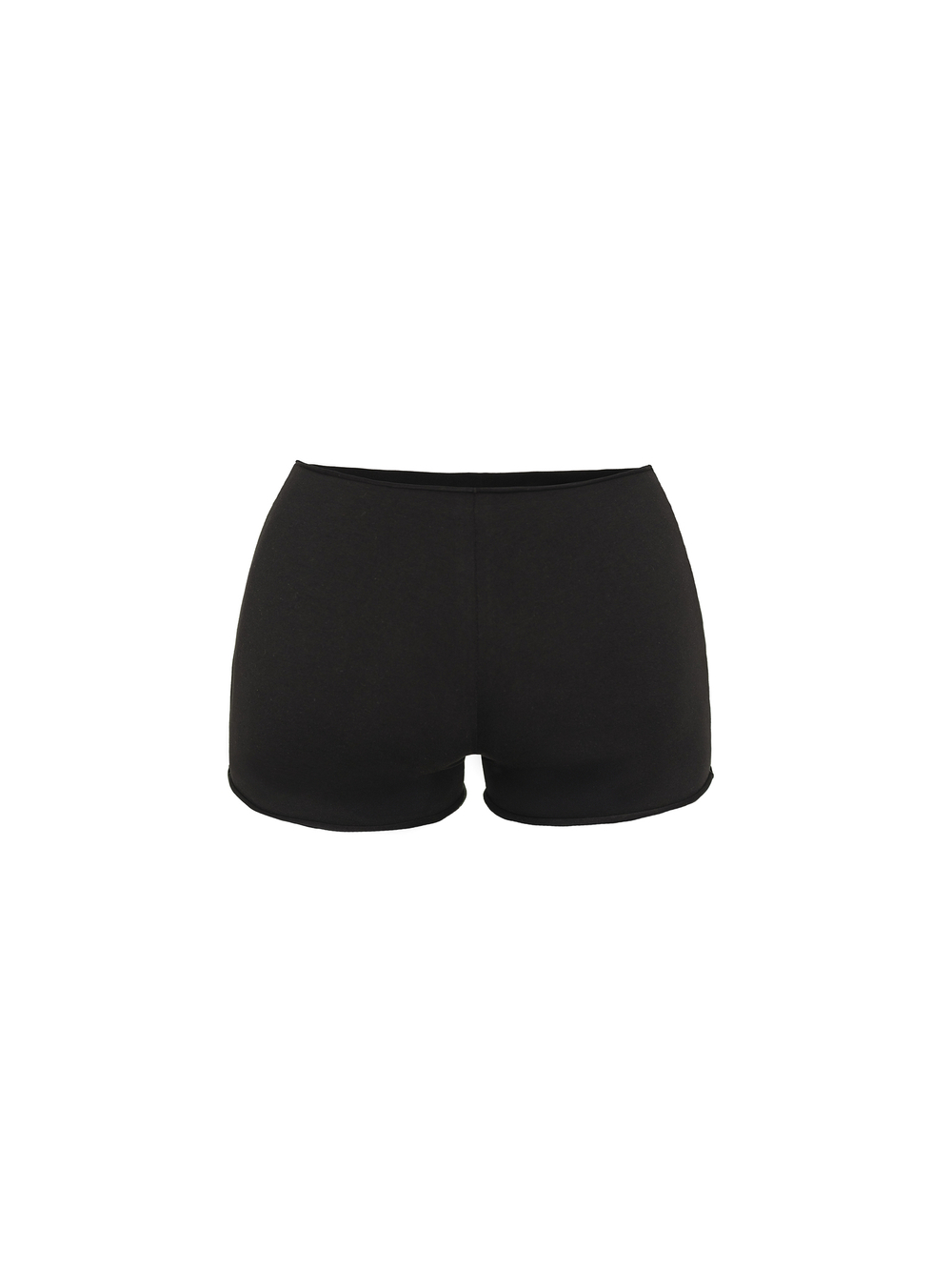 black shorts