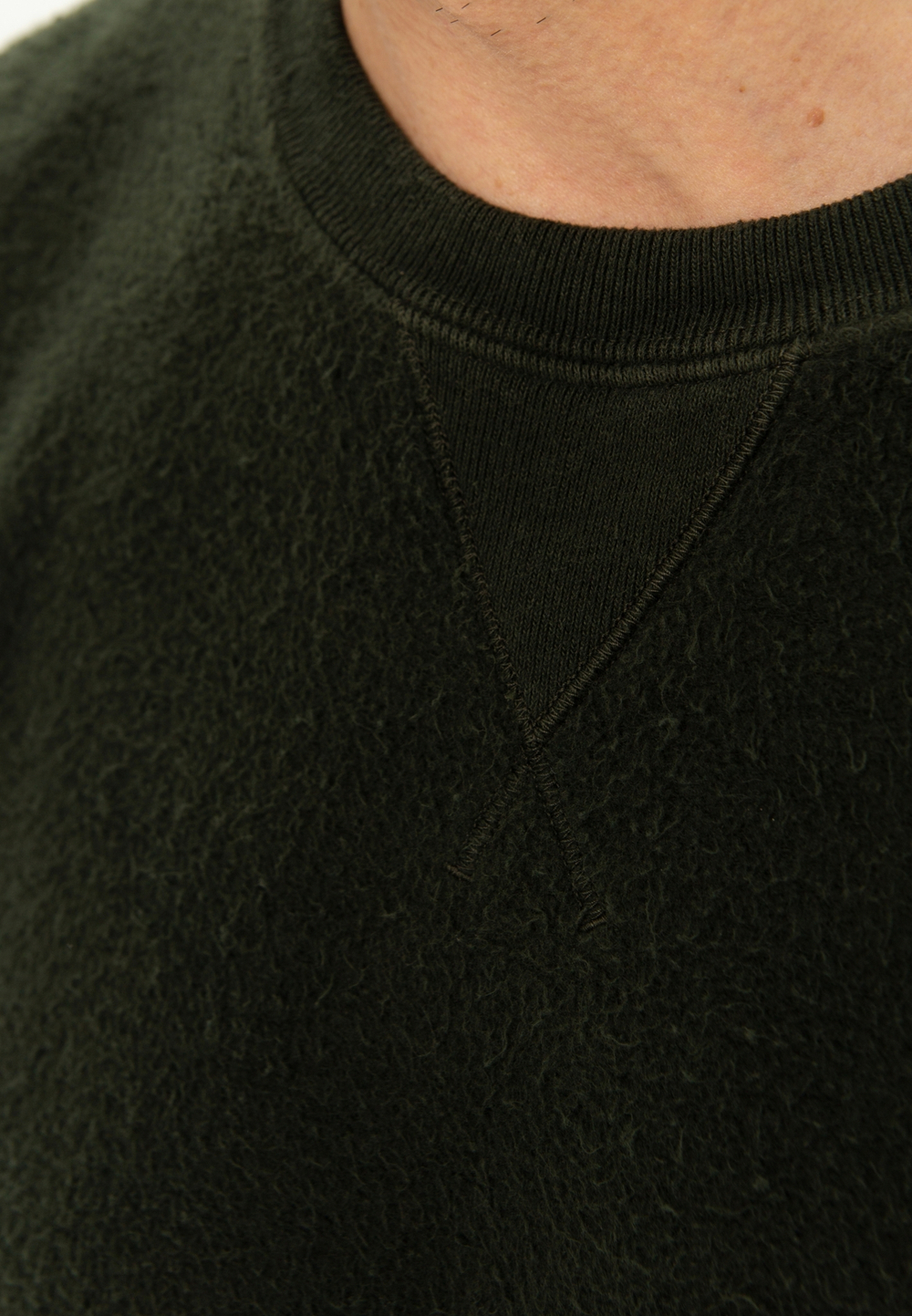 Свитшот реверсный Bowery NYC однотонный Forest Green