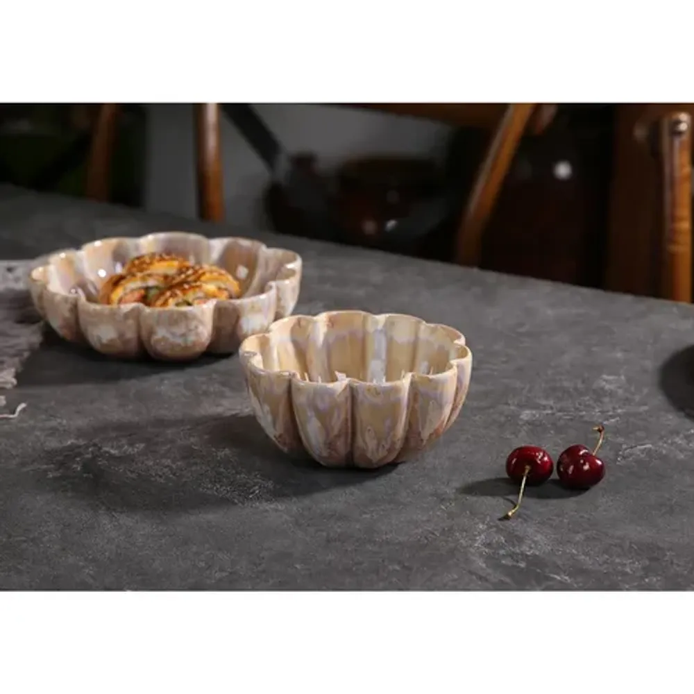 Салатник 450 мл d 14 см h7 см емкость для закусок Pearl Shell Frutti di Mare P.L. [6]