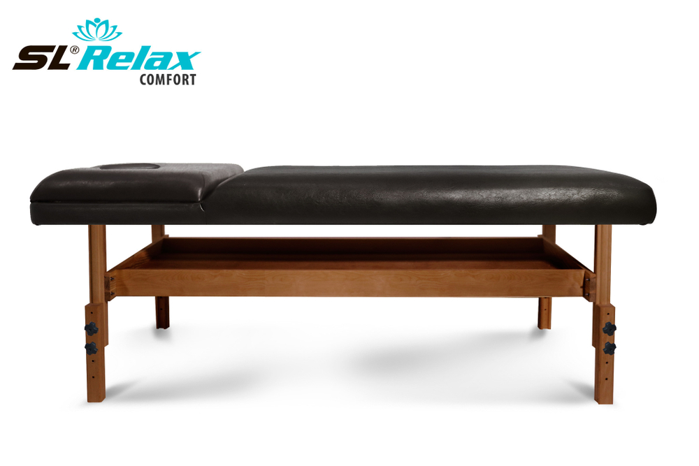Массажный стол Relax Comfort черная кожа (№4)