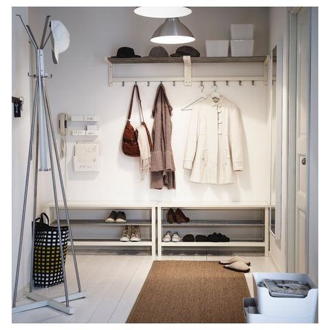 Вешалка IKEA TJUSIG (ЧУСИГ), Белый, 193 см