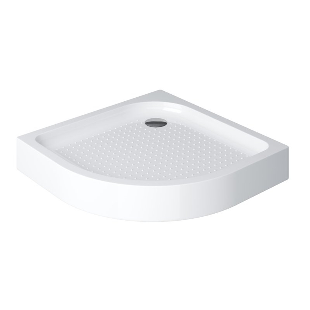 Акриловый поддон 95х95 BelBagno TRAY-BB-R-95-550-15-W с сифоном
