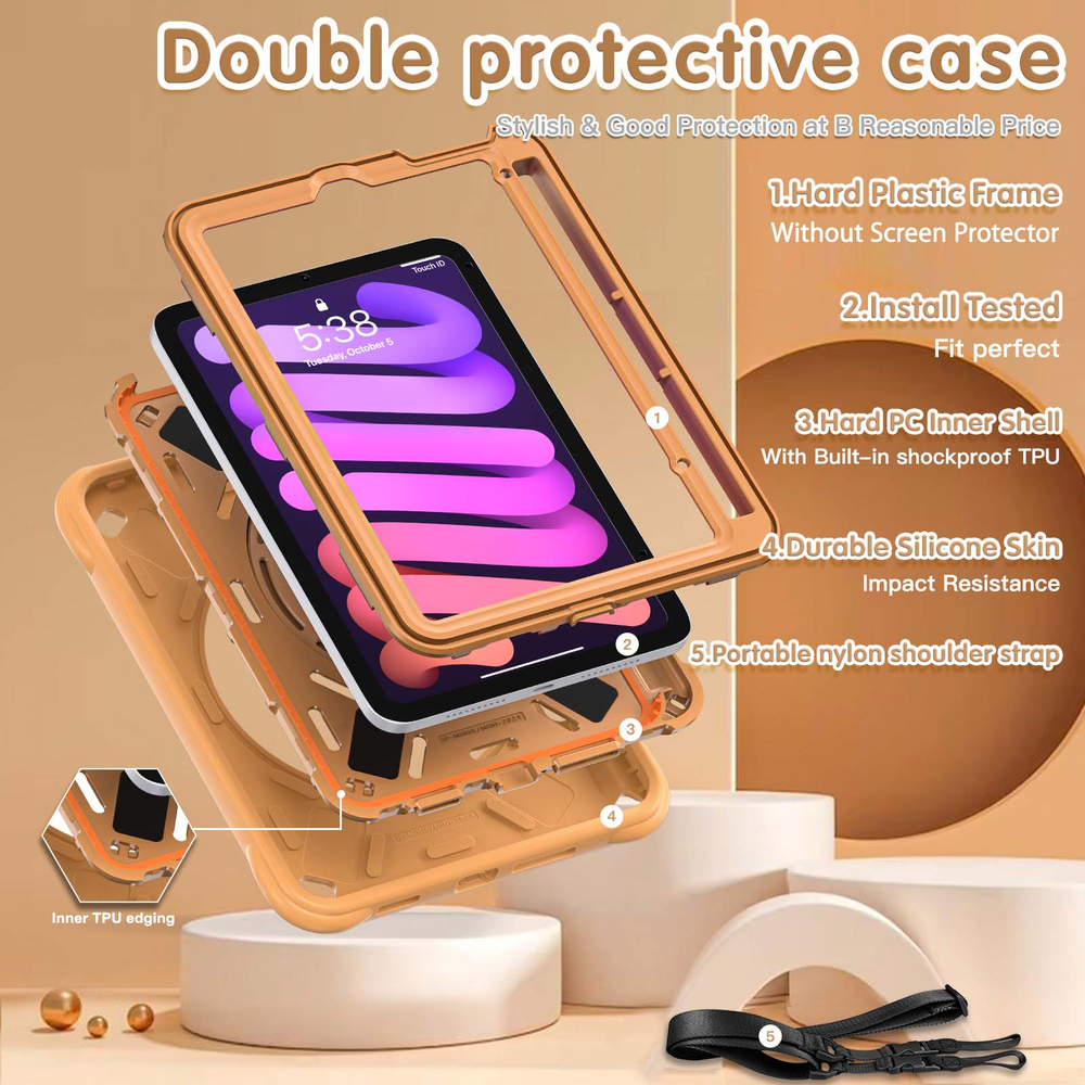 Противоударный бампер Baby Bubbles Сase Ring для iPad mini (7th Gen)