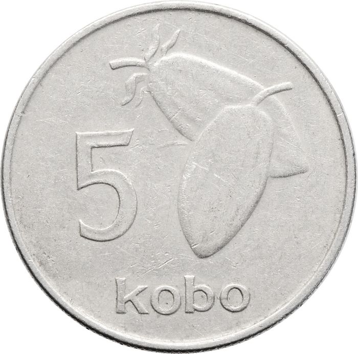 5 кобо 1973 Нигерия