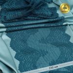 Кружево бельевое эластичное 230 мм / 3 метра, 8036 цв.F222 изумрудно-синий, Kruzhevo