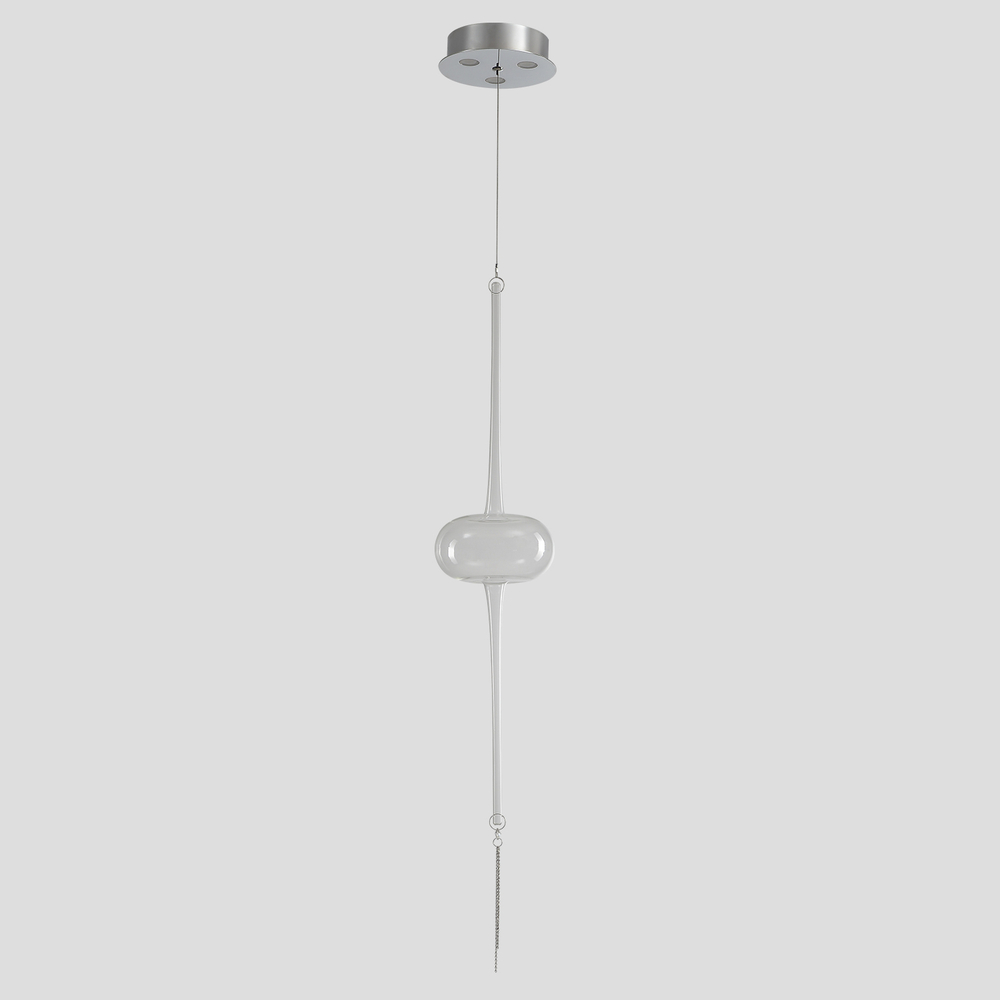Подвесной светодиодный светильник Crystal Lux GLASS SP3W LED CHROME