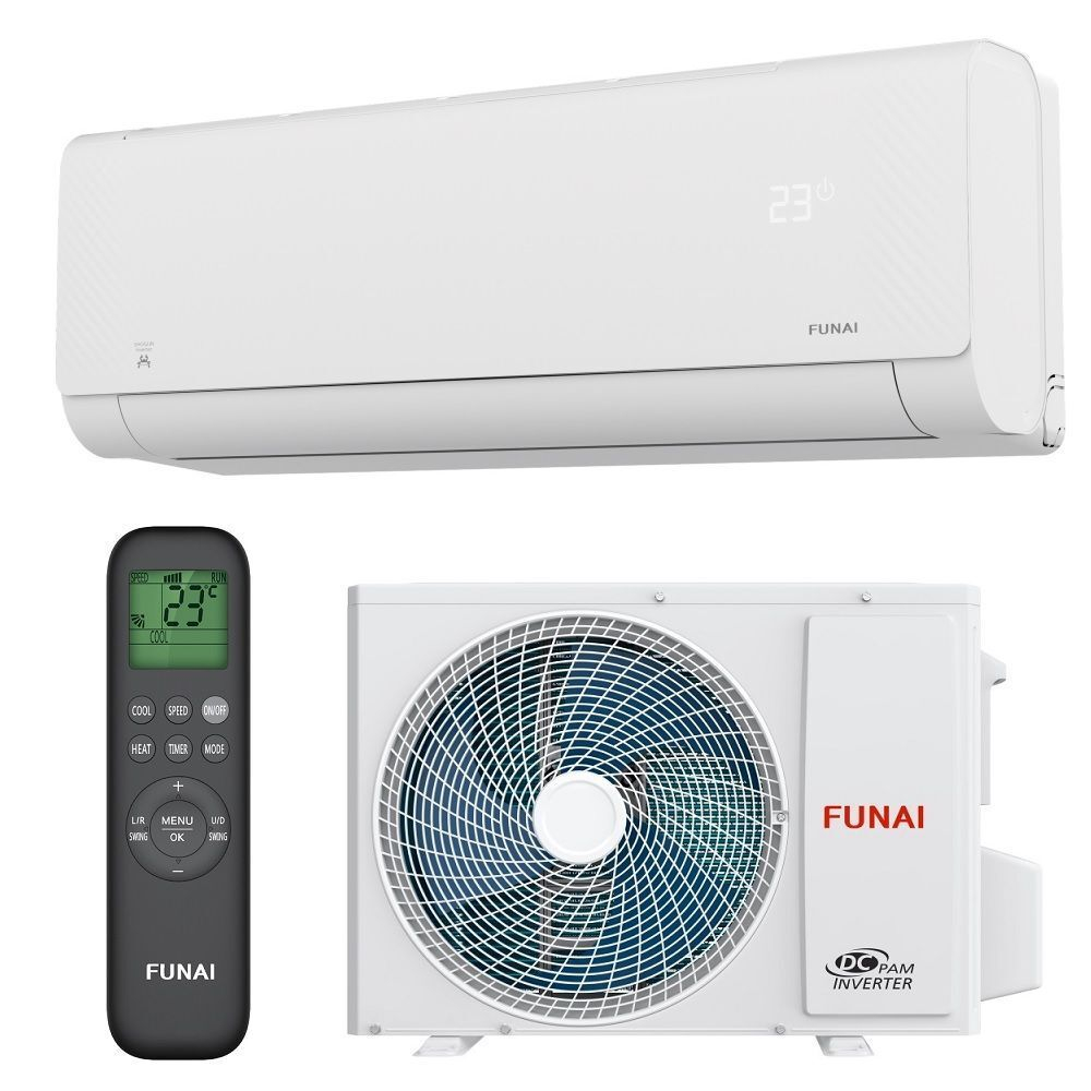 Настенная сплит-система Funai RAC-I-SG25HP.D04/S/RAC-I-SG25HP.D04/U SHOGUN Inverter NEW 2025 WI-FI