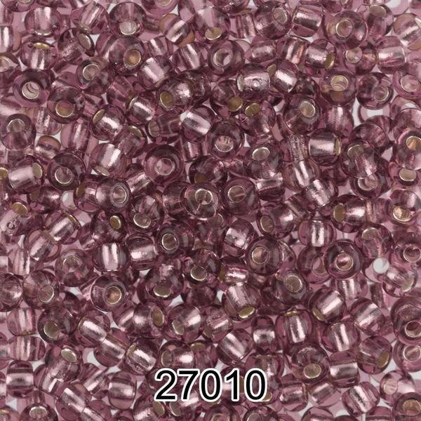Бисер Preciosa 10/0 (2.3 мм), 500 г, 27010 (Ф263) св.сиреневый
