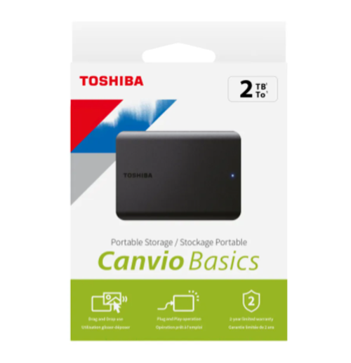 Внешний HDD Toshiba Canvio Basics 2TB (HDTB520EK3AA) черный