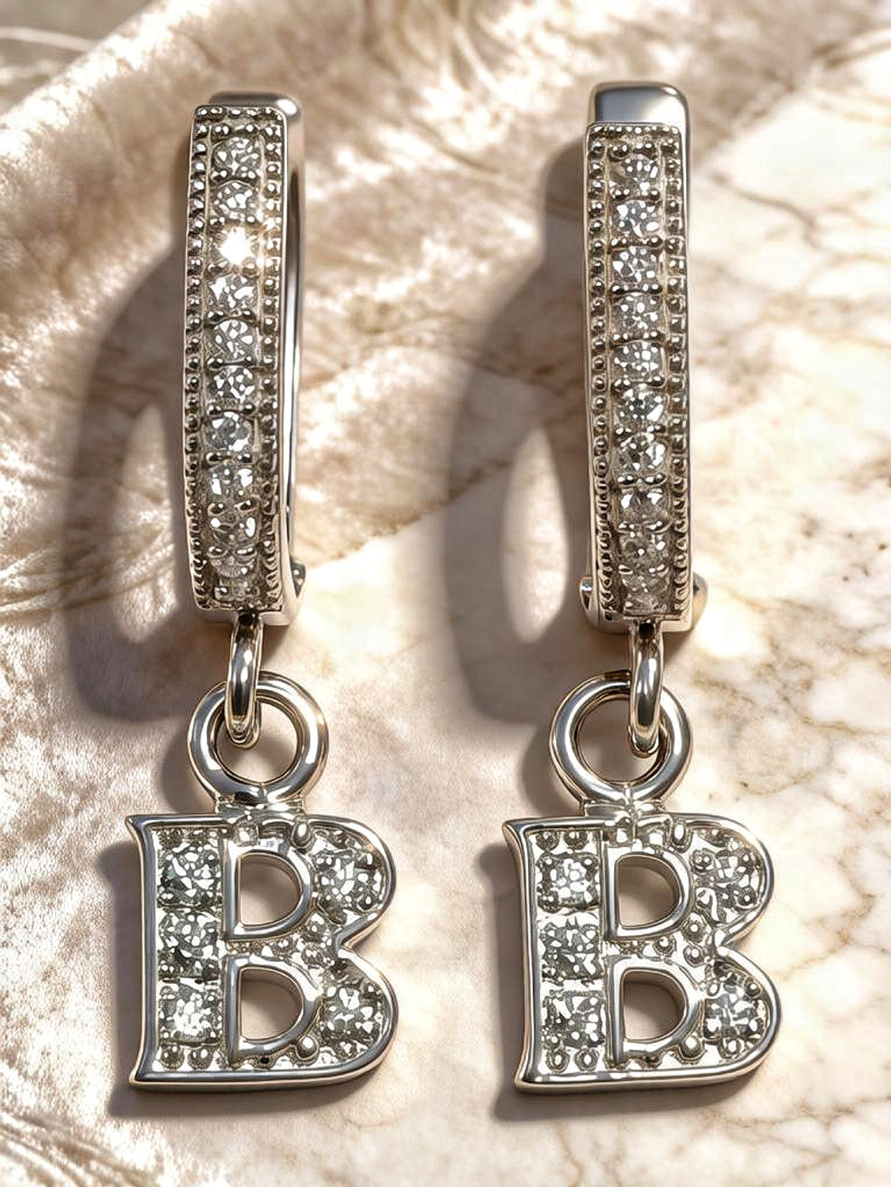 Ювелирные серьги из серебра 925 пробы