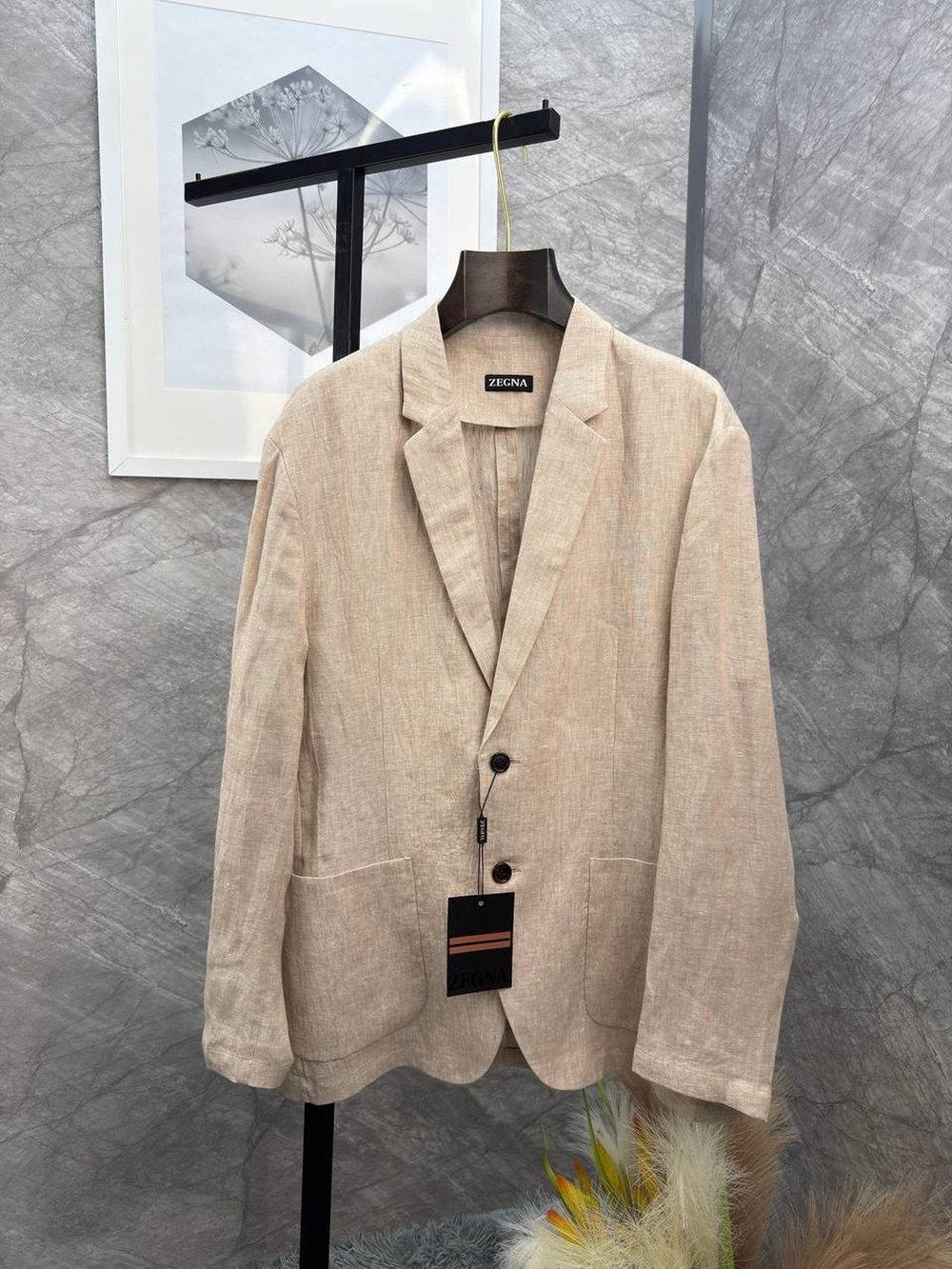 Льняной костюм Zegna