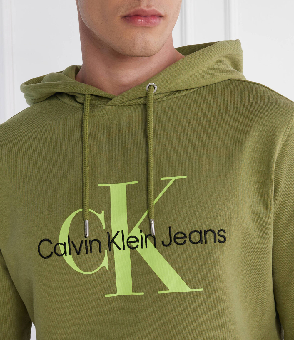 Худи seasonal monologo CALVIN KLEIN JEANS - зеленый(J30J320805)
