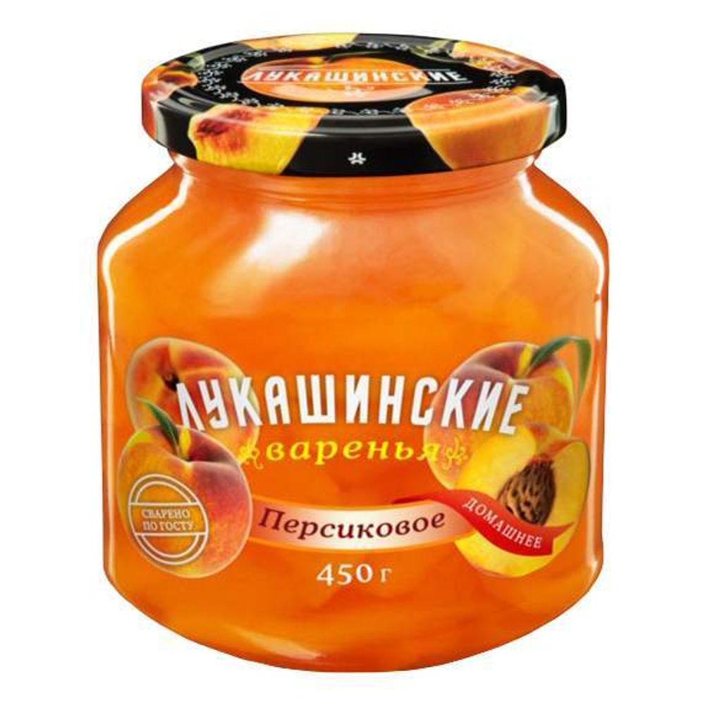 Варенье Лукашинские Персиковое 450 гр ст/б