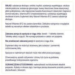 Диетическая добавка Naturell Vitamin B12, 100 жевательных таблеток