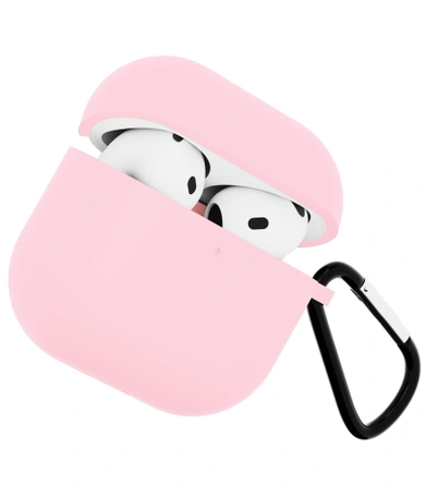 Чехол для Airpods 4 Gurdini силиконовый розовый