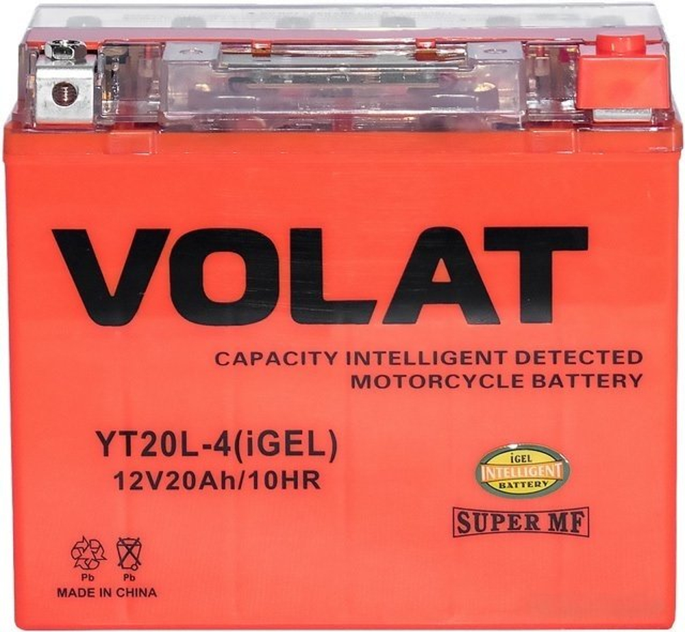 20Ah Volat YT20L-4(iGEL) R+
