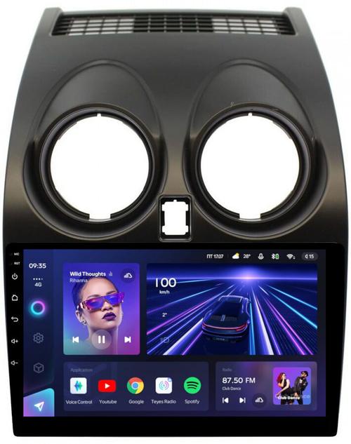Магнитола для Nissan Qashqai J10 2006-2013, Dualis - Teyes CC3L на Android 10, CarPlay, 4G SIM-слот