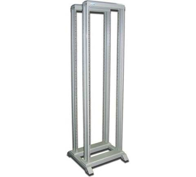 Двухрамная стойка TWT 42U, 600x1000, серая RACK2-42U-6x10