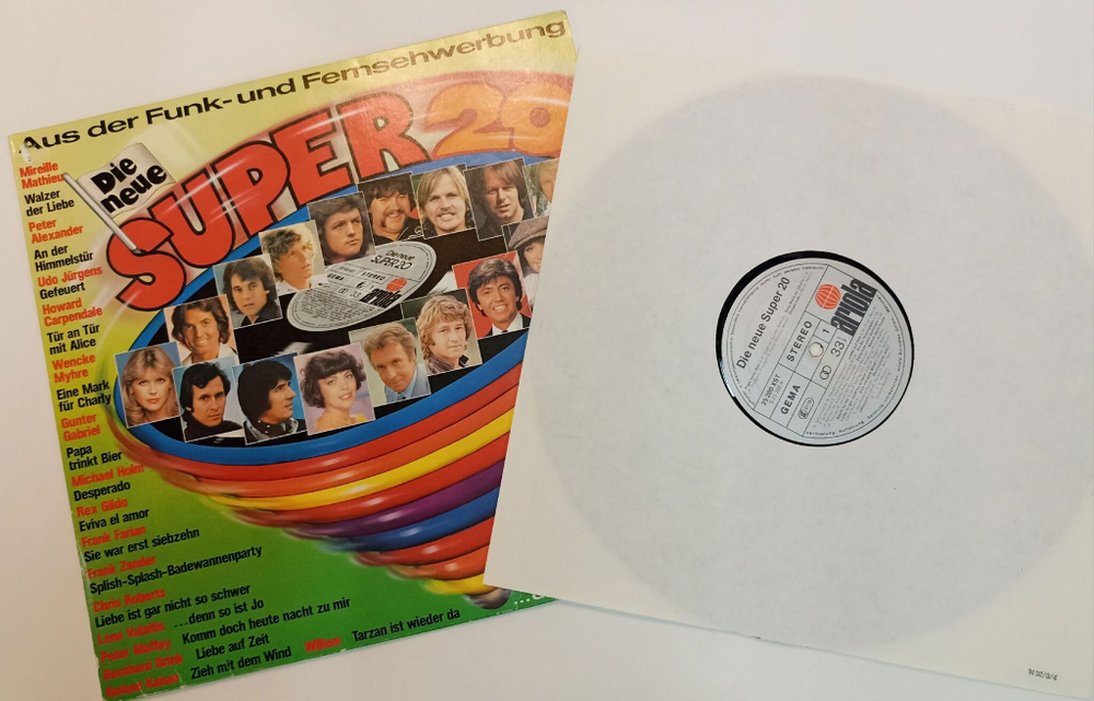 Винтажная виниловая пластинка LP Сборник Die Neue Super 20 (Австрия 1977)
