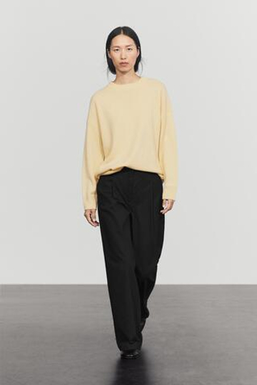 Massimo Dutti Джемпер оверсайз из 100% кашемира, ванильный