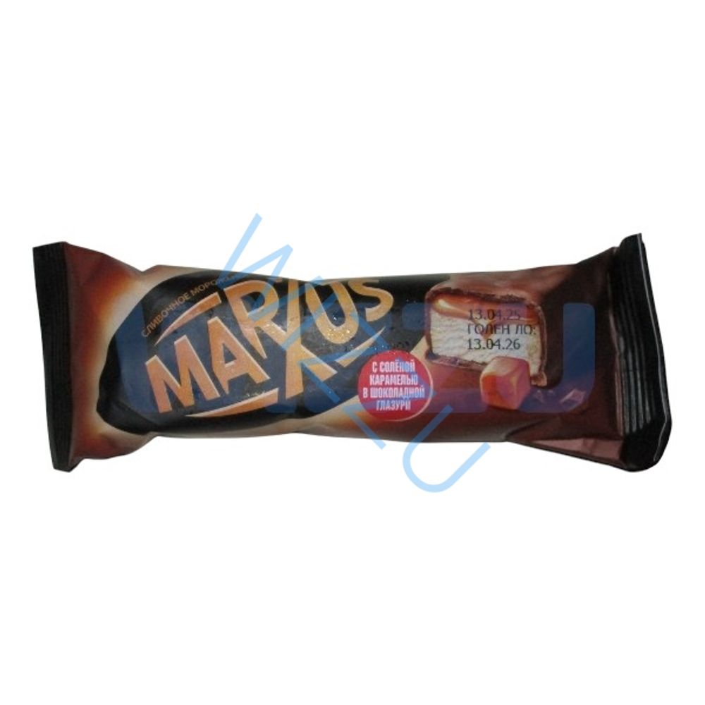 Мороженое СЛИВОЧНОЕ MARXUS с соленой карамелью , в глазури 50гр 20шт