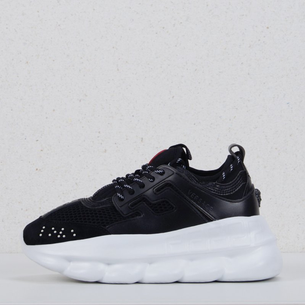 Кроссовки Versace Chain Reaction Black арт 600-2