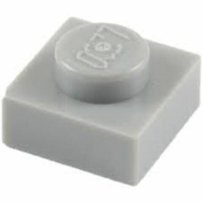 Lego 50шт Плитка 1х1 (серый) 4211399